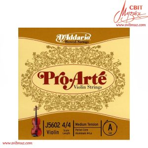 Струна A для скрипки D`Addario J5602 4/4 M