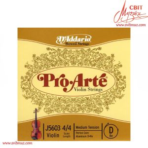 Струна D для скрипки D`Addario J5603 4/4 M