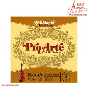 Струна G для скрипки D`Addario J5604 4/4 M