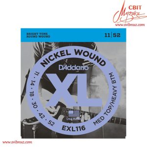 Струни для електрогітари D`Addario EXL116