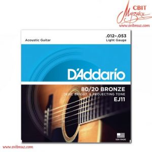 Струны для акустической гитары Daddario EJ11