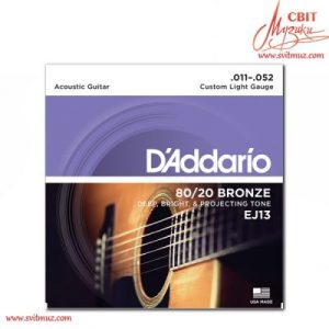 Струны для акустической гитары Daddario EJ13