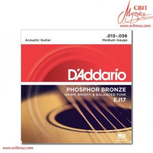 Струны для акустической гитары Daddario EJ17