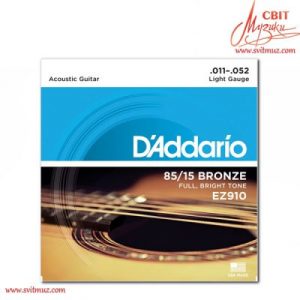 Струны для акустической гитары Daddario EZ910