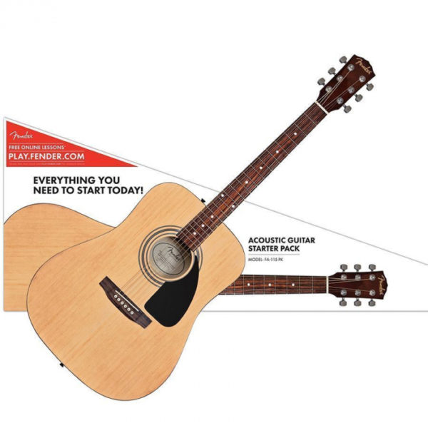 Гитарный набор Fender FA-115 Dreadnought Pack Natural