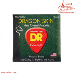 Струни для акустичної гітари DR Strings Dragon Skin Acoustic (10-48)