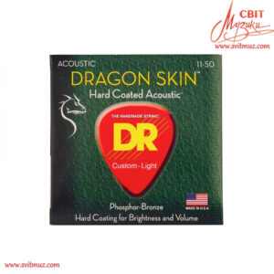 Струни для акустичної гітари DR Strings Dragon Skin Acoustic (11-50)