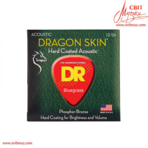 Струни для акустичної гітари DR Strings Dragon Skin Acoustic (12-56)