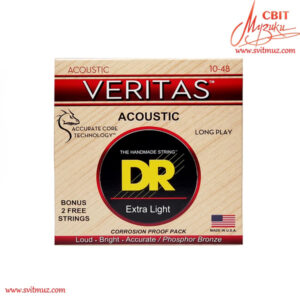 Струни для акустичної гітари DR Strings Veritas Coated Core Acoustic (10-48)