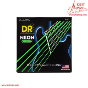 Струни для електрогітари DR Strings Neon Green Electric - Light (9-42)