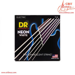 Струни для електрогітари DR Strings Neon White Electric - Light Heavy (9-46)