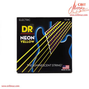 Струни для електрогітари DR Strings Neon Yellow Electric - Medium (10-46)
