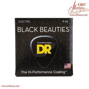 Струни для електрогітари DR Strings Black Beauties (9-42)