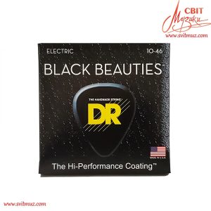 Струни для електрогітари DR Strings Black Beauties (10-46)