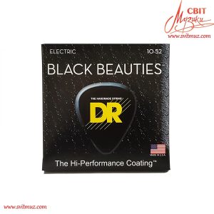 Струни для електрогітари DR Strings Black Beauties (10-52)