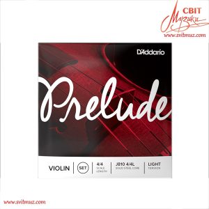 Струни для скрипки D'Addario PRELUDE VIOLIN 4/4 J810 Ligt Tension